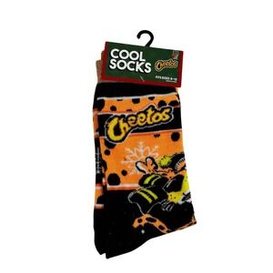 Cheetos Cool Socks Novelty Crew Socks Fits Sizes 8-12‎